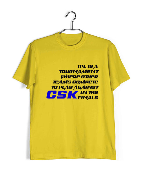 Sports Cricket  is IPL is  Custom Printed Graphic Design T-Shirt for Men